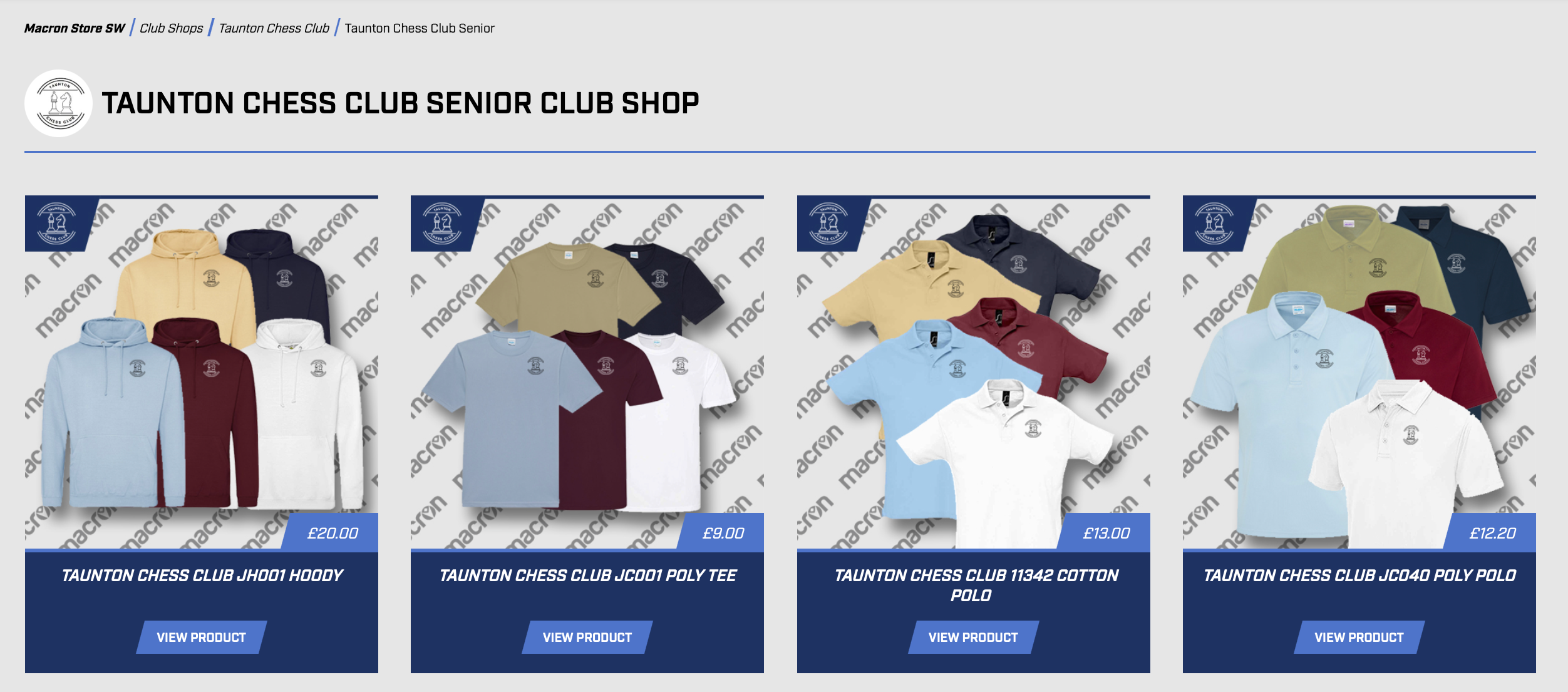Screenshot Senior Club shop
